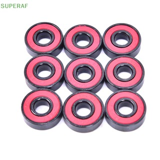 Superaf ตลับลูกปืนเม็ดกลมร่องลึก 608 2RS 608RS 608-2RS 10 ชิ้น ต่อชุด