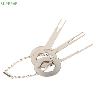 Superaf ชุดเครื่องมือถอดขั้วต่อรถยนต์ 3 ชิ้น ต่อชุด