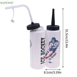 Superaf ขวดน้ํา ฮอกกี้น้ําแข็ง ไร้ BPA ขนาด 1000 มล. แบบพกพา อุปกรณ์กีฬากลางแจ้ง ขายดี