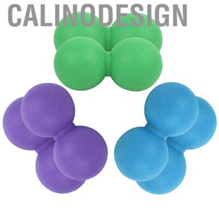 Calinodesign 2Pcs  Ball Yoga Training Silicone Peanut Shape Muscle Relaxation  Home Fitness