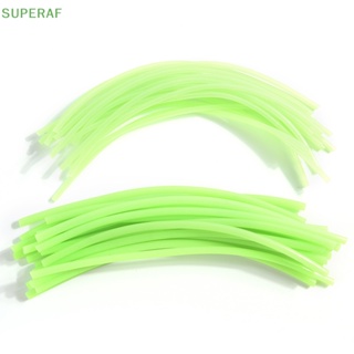 Superaf ขายดี ท่อยาง PVC เรืองแสง สําหรับตกปลา 20 ชิ้น