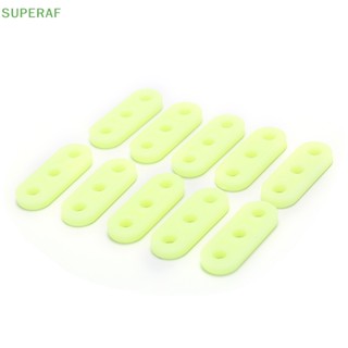 Superaf ขายดี หัวเข็มขัดประแจเรืองแสง สีเขียว สําหรับเต็นท์ กลางแจ้ง 10 ชิ้น