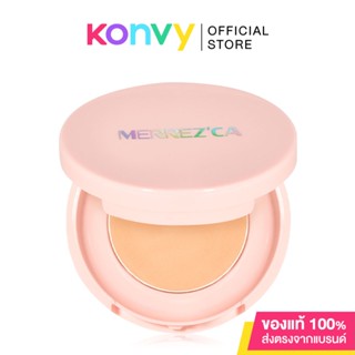 Merrezca Dewy Skin Powder Pact 5g #Natural Light เมอร์เรซกา แป้งผสมรองพื้น เนื้อเบาเบาง เนียนละเอียด.