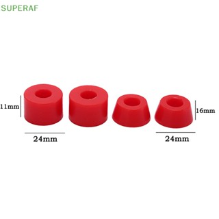 Superaf ขายดี เพลาบุชชิ่งสเก็ตบอร์ด PU กันกระแทก สําหรับสกูตเตอร์ 4 ชิ้น