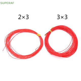 Superaf สายเบ็ดถัก สีแดง ยาว 7 เมตร ป้องกันการพันกัน สําหรับตกปลา