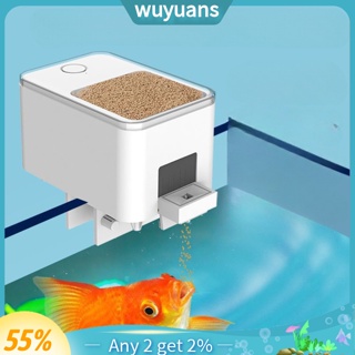 Wuyuans เครื่องให้อาหารปลา Wifi อัตโนมัติ พร้อมรีโมตคอนโทรล ความจุขนาดใหญ่ สําหรับตู้ปลา