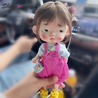 Shuga Fairy Potato TuDou ตุ๊กตาอิโมติคอนน่ารัก 1/6 Bjd หัวใหญ่ 25 ซม. พร้อมตัว NiuNiu ความสูง 23 ซม. ob24