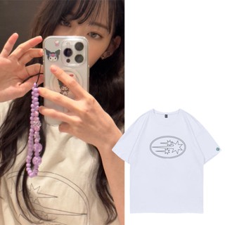 เสื้อยืดลําลอง ผ้าฝ้าย แขนสั้น คอกลม พิมพ์ลาย Kpop LESSERAFIM Sakura สําหรับผู้ชาย และผู้หญิง