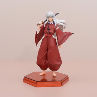 ของเล่นโมเดลรูปปั้น Inuyasha GK สีขาว เหมาะกับของขวัญ สําหรับตกแต่งผม