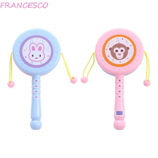 Francesco เครื่องดนตรีกลองเคาะจังหวะ ลายการ์ตูน ของเล่นเสริมการเรียนรู้ สําหรับเด็ก