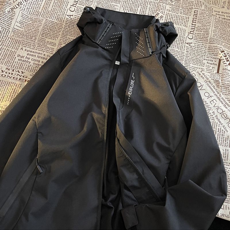 เสื้อคลุมแขนยาว เสื้อแจ็คเก้ตผ้าร่มOversize 8 สี Jacket รุ่นขนาด ทรงหลวม ผอม อวบ อ้วน M-5XLแฟชั่นสไตล์เ
