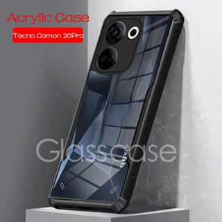 เคสโทรศัพท์มือถือ อะคริลิคใส กันกระแทก ป้องกันเลนส์กล้อง สําหรับ Tecno Camon 20 Pro 2023 20 18 Pro 20Pro 18P Camon20Pro 4G 5G