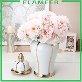 [Flameer] แจกันกระเบื้องเซรามิค ลายขิง สําหรับตกแต่งบ้าน ห้องครัว