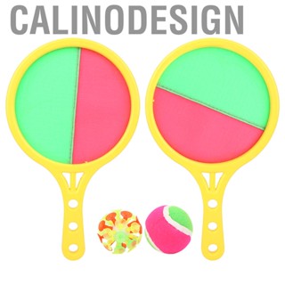 Calinodesign Kids Stick  Racket 2 In 1 Sucker Ball Handle Parent-child Throw Catch Toy