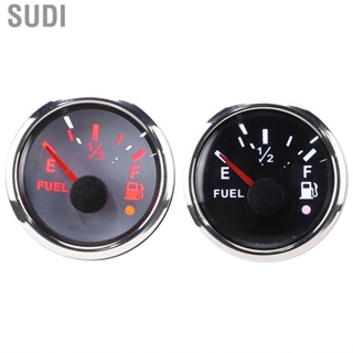 Sudi 2in Fuel Level Gauge Intelligent Alarm IP67  Marine Auto Instrument 316 Stainless Steel