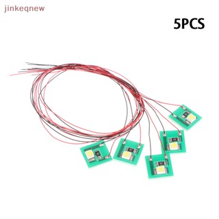 Jkth ชุดโคมไฟ Led SMD 3528 12V ~ 18V สีขาวอบอุ่น สําหรับโมเดลรถไฟ 1 ชุด = 5 ชิ้น JKK 5 ชิ้น