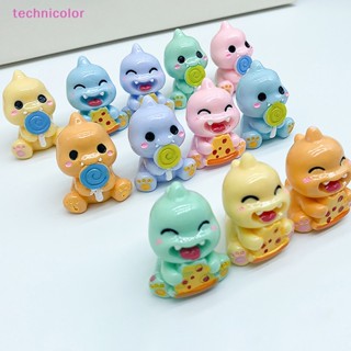 [technicolor] พวงกุญแจเรซิ่น จี้รูปไดโนเสาร์น่ารัก ขนาดเล็ก DIY