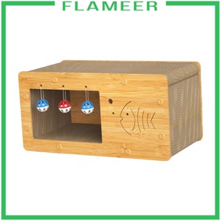 [Flameer] ที่นอนแมว พร้อมแผ่นกระดาษลูกฟูก ป้องกันรอยขีดข่วน สําหรับตกแต่งเฟอร์นิเจอร์