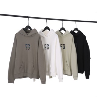 เสื้อกันหนาวลําลอง มีฮู้ด ผ้ากํามะหยี่ขนนิ่ม ลาย FOG Wear Of God FG แฟชั่นสําหรับผู้ชาย และผู้หญิง