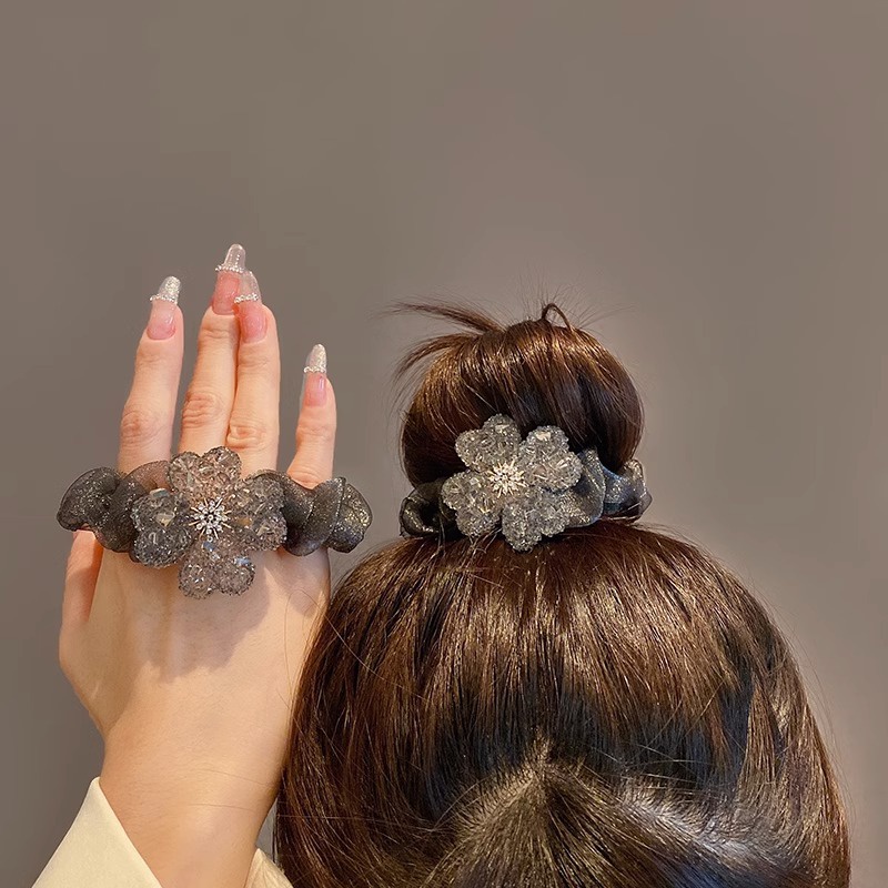 สไตล์ใหม่ ยางรัดผม พลอยเทียม น่ารัก เด็กผู้หญิง สี่ใบโคลเวอร์ ยางรัดผม แฟชั่น เครื่องประดับผม