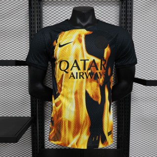 เสื้อกีฬาแขนสั้น ลายทีมชาติฟุตบอล Paris Saint-Germain Flame Edition 23 24 season