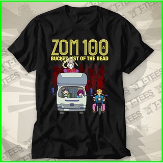 เสื้อยืดแขนสั้น พิมพ์ลายอนิเมะ Zom 100: Bucket List of the Dead Akira Shizuka แฟชั่นสําหรับผู้ชาย และผู้หญิง