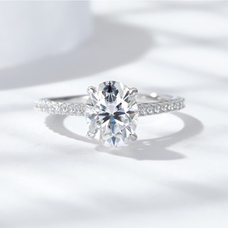 3ct/4.5ct Oval moissanite rings with GRA Certificate