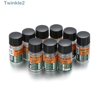 Twinkle ลูกบอลบัดกรีดีบุก Sn63 Pb37 อุปกรณ์เสริม สําหรับชิป IC 25000 ชิ้น ต่อขวด