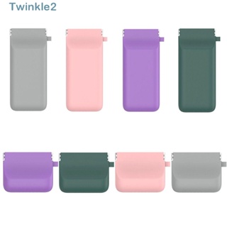 Twinkle กระเป๋าซิลิโคน แบบพกพา สําหรับจัดเก็บสายเคเบิล หูฟัง สายชาร์จ USB กุญแจ โทรศัพท์ เครื่องสําอาง ที่บ้าน สํานักงาน