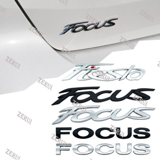 Zr สติกเกอร์โลโก้ ABS ลายตราสัญลักษณ์ 3D อุปกรณ์เสริม สําหรับ Ford FOCUS X 2 3 Fiesta MK2 MK3