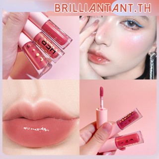 Dragon Ranee/1 ชิ้น Mirror Liquid ลิปกลอส/delicate Smooth Waterproof Non-stick Cup Lip Tint คุณภาพสูงไม่แสดงริมฝีปาก bri