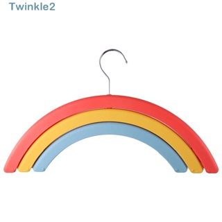 Twinkle ไม้แขวนเสื้อ สีรุ้ง หมุนได้ อเนกประสงค์ พร้อมคลิปหนีบ รับน้ําหนักได้มาก สําหรับตากผ้า