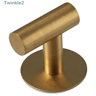 Twinkle ตะขอสเตนเลส SUS304 มีกาวในตัว สีทอง สไตล์โมเดิร์น คุณภาพสูง สําหรับติดผนังห้องน้ํา 4 ชิ้น