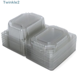 Twinkle กล่องขนม แบบใช้แล้วทิ้ง 4.92 100 ชิ้น	X 4.53x2.56 ถาดพลาสติกใส น้ําหนักเบา สําหรับร้านอาหาร