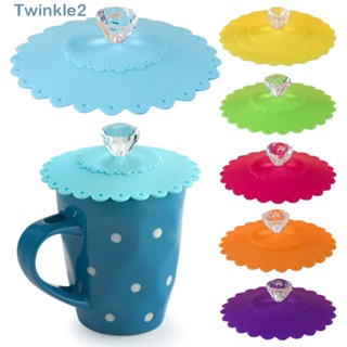 Twinkle ฝาครอบแก้ว ป้องกันฝุ่น ทนความร้อน สําหรับชา กาแฟ นม 2 ชิ้น