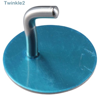 Twinkle ตะขอแขวนผ้าขนหนู สเตนเลส มีกาวในตัว สีเงิน กันน้ํา สําหรับติดผนังห้องน้ํา 4 ชิ้น