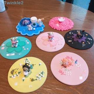 Twinkle ฝาครอบแก้วน้ํา ลายการ์ตูน กันฝุ่น ทนความร้อน สําหรับชา กาแฟ นม