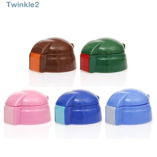 Twinkle ฝาปิดแก้วน้ํา ซิลิโคน พร้อมหลอดดูด แบบเปลี่ยน ใช้ซ้ําได้ สําหรับเด็ก 2 ชิ้น