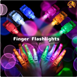 แหวนนิ้วหัวแม่มือ เรืองแสง LED ของเล่นปาร์ตี้วันเกิด 6 สี