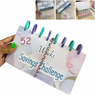 Savings Binder, 52 Week Savings Challenge Waterproof Budget Binder Money Saving