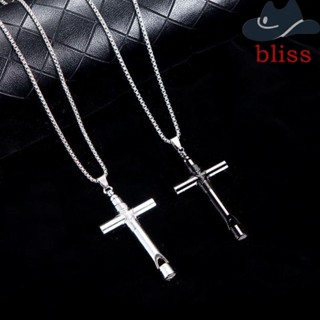 Bliss สร้อยคอโชคเกอร์ จี้นกหวีดไม้กางเขน สไตล์โกธิค โบโฮ เรียบง่าย เครื่องประดับ สําหรับฮาโลวีน