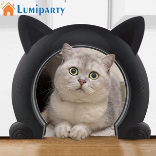 Lumiparty ประตูบ้าน รูปหูแมว ติดตั้งง่าย ทนต่อการสึกหรอ สําหรับสัตว์เลี้ยง ลูกสุนัข แมว