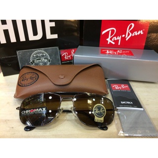 Rayban กระจกคริสตัล พรีเมี่ยม นักบิน ลําลอง แฟชั่น แสงแดด