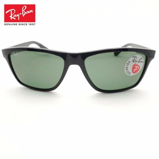 [ของแท้] Rayban Rb Sunshine 4234 601/9A รองเท้าผ้าใบ โพลาไรซ์ อเนกประสงค์ สีดํา สีเขียว