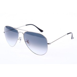 Rayban Pilot RB3026 003 32 แว่นตากันแดด ไล่โทนสี สีเงิน สีเทา 62 มม. แฟชั่นสําหรับผู้ชาย ผู้หญิง