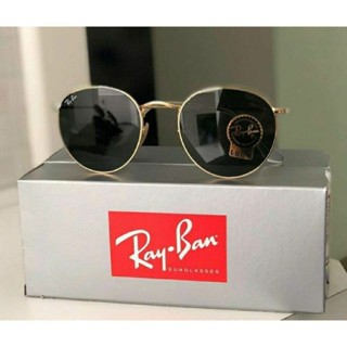 Rayban แว่นตากันแดด กรอบคริสตัล ทรงกลม พลังงานแสงอาทิตย์ สีดํา Rayban Xl3N PBFC