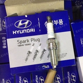 อิริเดียม 18846-10060 4 ชิ้น 1884610060 Silzkr6b10e หัวเทียน สําหรับ Hyundai Eon Kia Picanto soul และ Hyundai Accent I40 I30Sonatagenesis tucson Hyundai Elantra