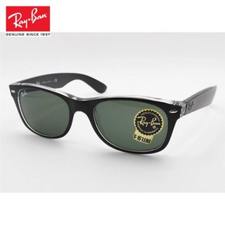 [ของแท้] Rayban sol gafas nuevo Wayfarer 2132 6052 ออโต้อิตาลี แบบใส สีดํา