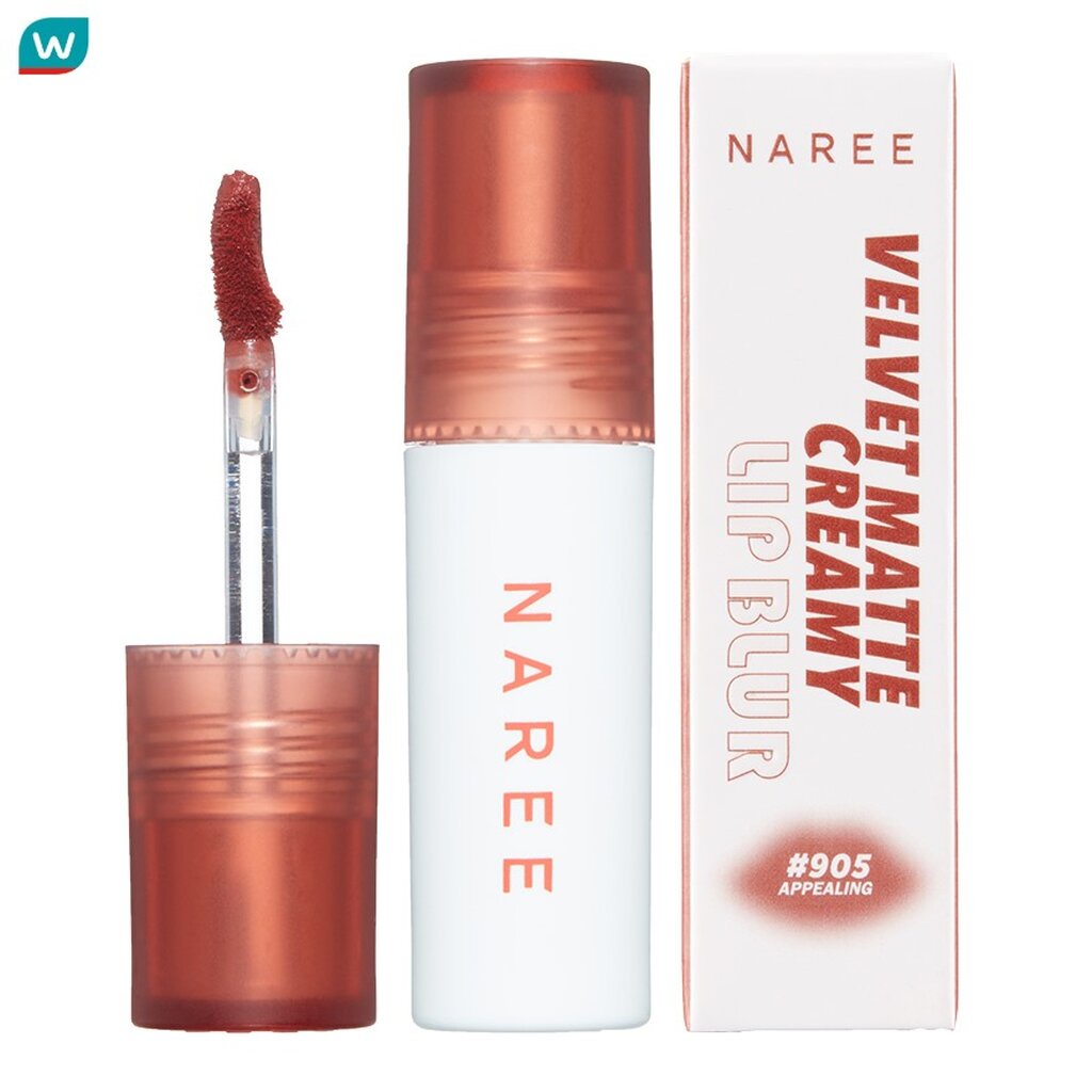 Naree นารี เวลเวท แมท ครีมมี่ ลิป เบลอ 3ก. 905 แอปเพียวริ่ง