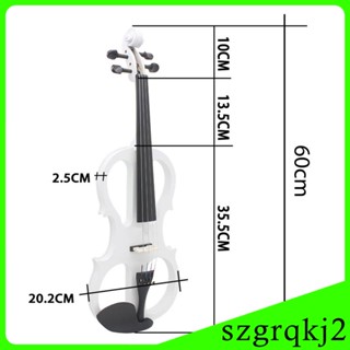 [Szgrqkj2] ไวโอลินไฟฟ้า 4/4 พร้อมโบว์ สําหรับผู้ใหญ่